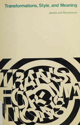 Transformations, style and meaning