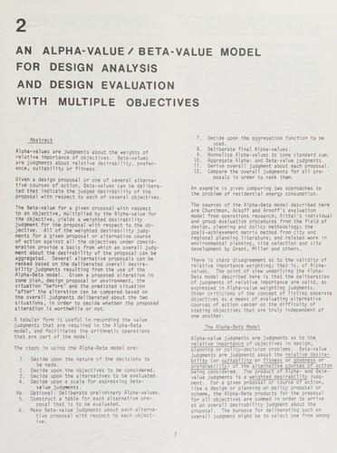 Design by objectives