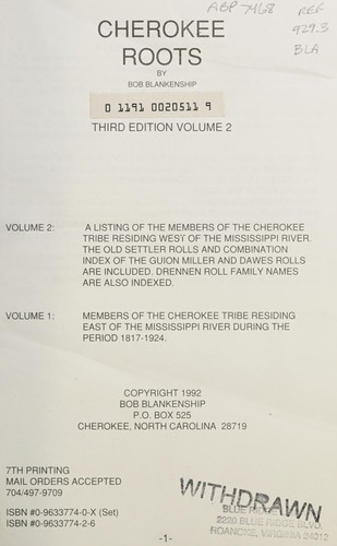 Cherokee roots