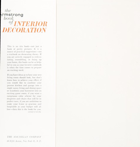 The Armstrong book of interior decoration