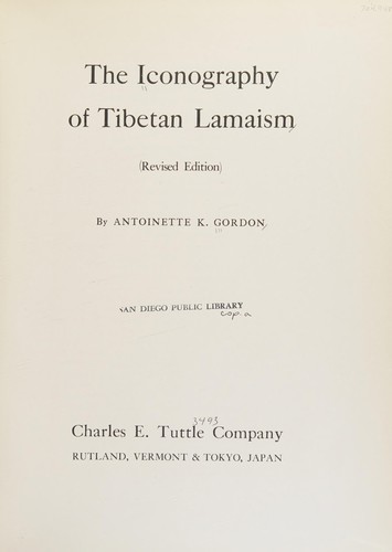 The iconography of Tibetan Lamaism