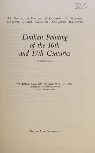 Emilian painting of the 16th and 17th centuries
