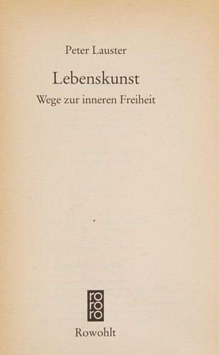 Lebenskunst