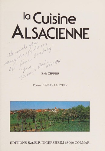 La cuisine alsacienne
