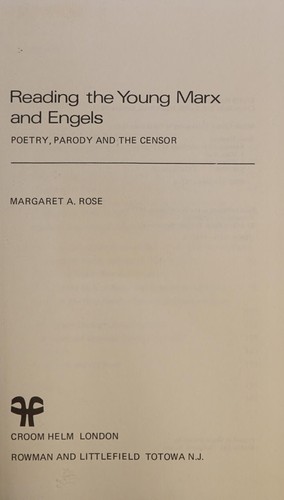 Reading the young Marx and Engels