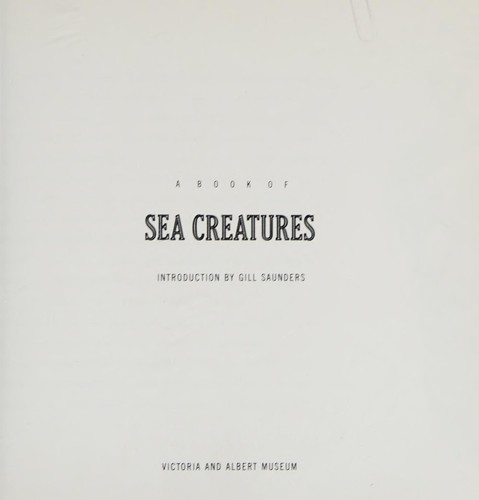A book of sea creatures