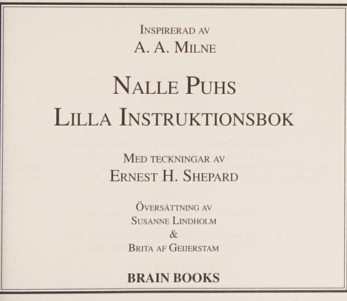 Nalle Puhs lilla instruktionsbok