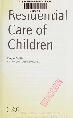 Residential care of children