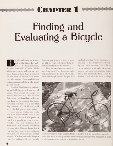 How to restore your collector bicycle