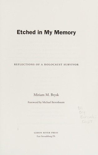 Etched in my memory