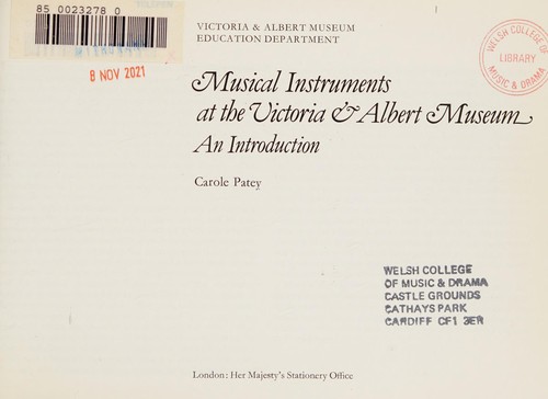 Musical instruments at the Victoria and Albert Museum