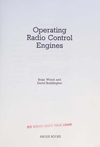 Operating radiocontrol engines