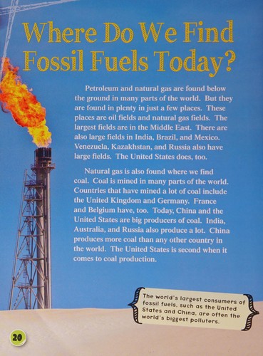 The story of fossil fuels