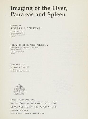 Imaging of the Liver, Pancreas and Spleen