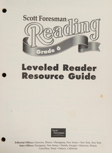 Leveled Reader Resource Guide; Leveled Readers Set A and B (Grade 6)