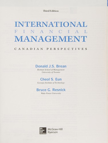 International financial management