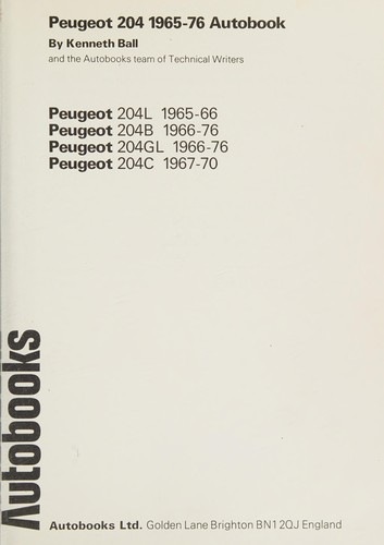 Peugeot 204 1965-76 autobook ...