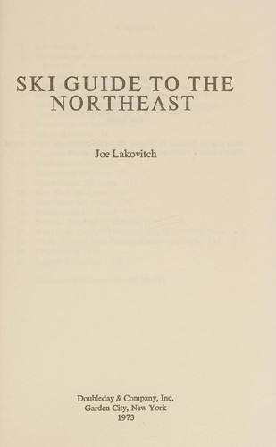 Ski guide to the Northeast