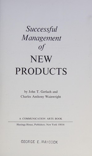 Successful management of new products