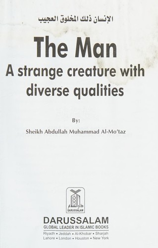 The Man ¿ A Strange Creature with Diverse Qualities