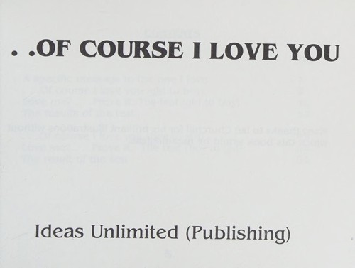 Of Course I Love You