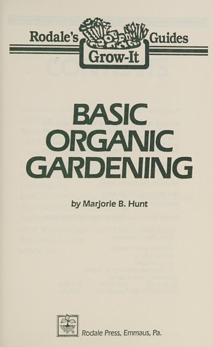 Basic organic gardening