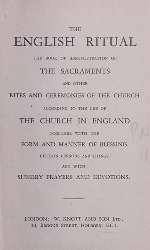 English ritual