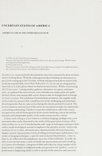 Uncertain states of America