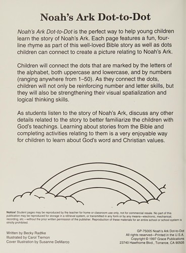 Noah's Ark Dot-To-Dot