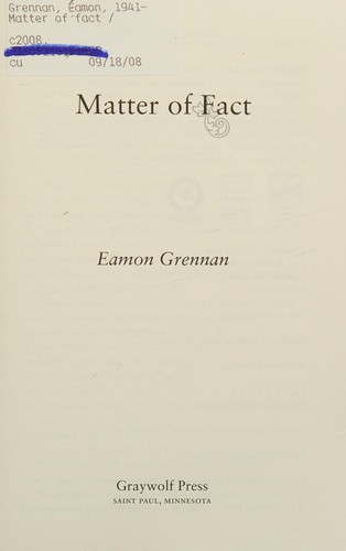Matter of Fact