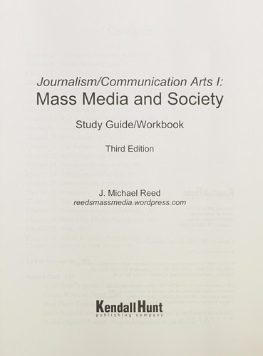 Journalism/Communications Arts I : Mass Media and Society