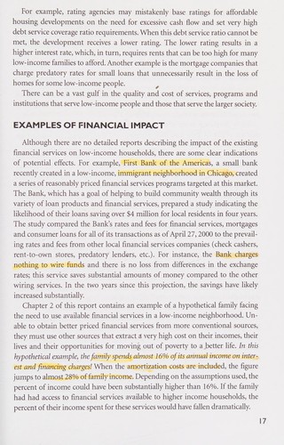 Analysis of business models and financial feasibility of fringe banking institutions
