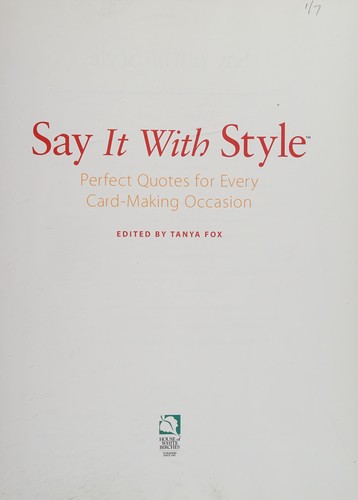 Say it with style