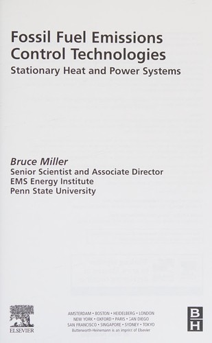 Fossil Fuel Emissions Control Technologies