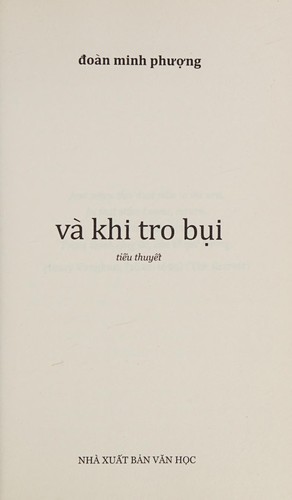 Và khi tro bụi
