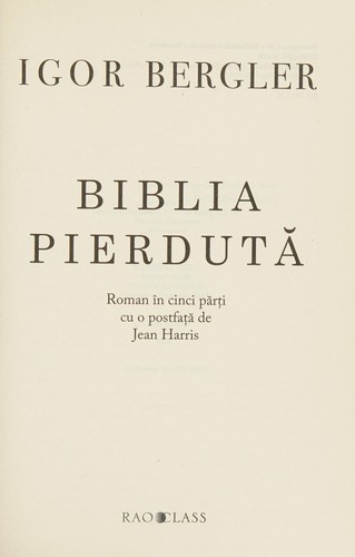 Biblia pierdută