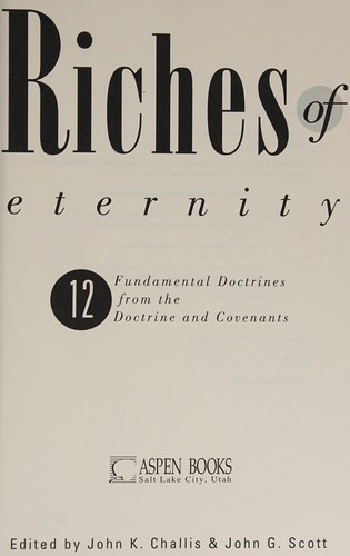 Riches of eternity