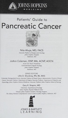 Johns Hopkins patients' guide to pancreatic cancer