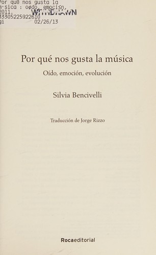 Por qué nos gusta la música