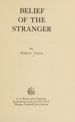 Belief of the stranger