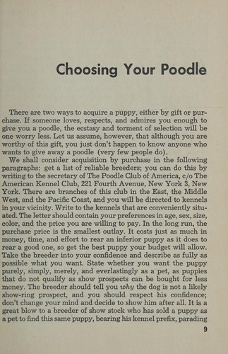 Pet poodle
