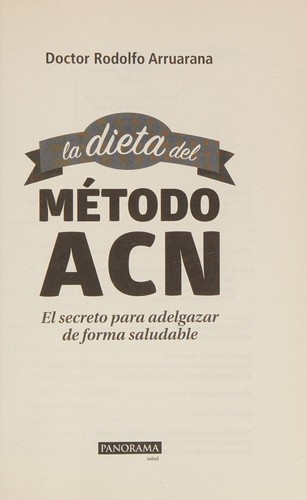 La dieta del método ACN