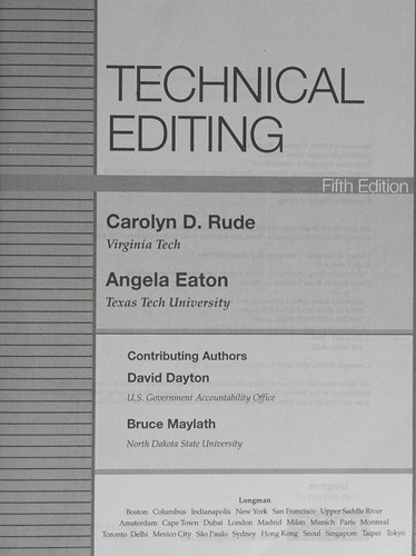 Technical editing