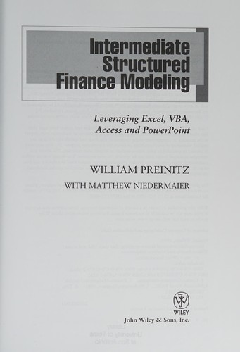 Intermediate structured finance modeling