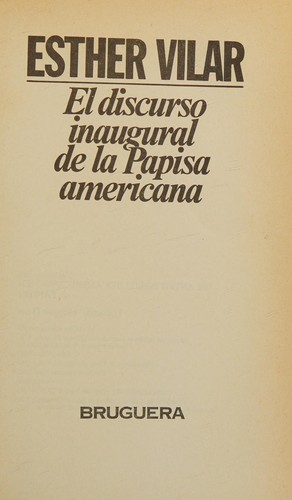 El Discurso Inaugural De LA Papisa Americana