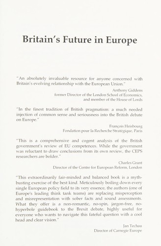 Britain's Future in Europe