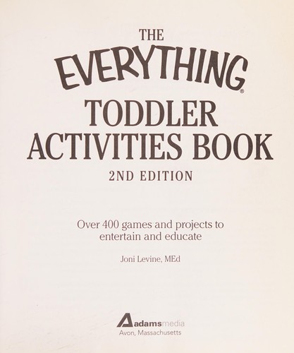 The everything toddler activities book