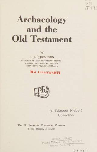 Archaeology and the Old Testament
