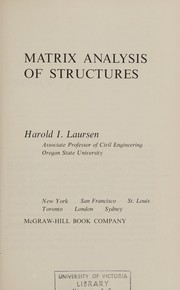 Matrix analysis of structures