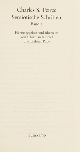 Semiotische Schriften